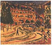 Ernst Ludwig Kirchner Tramway in Dresden oil painting reproduction